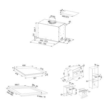 FRANKE FBFE BK MATT A52 ASPİRATÖR FSM 654 I B BK OCAK FSM 86 H XS FIRIN SİYAH ANKASTRE SET