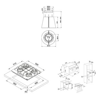 FRANKE FABER BEAT İNOX F45 ADA DAVLUMBAZ FHMA 604 3G DC XS OCAK FSL 86 H XS FIRIN İNOX ANKASTRE SET