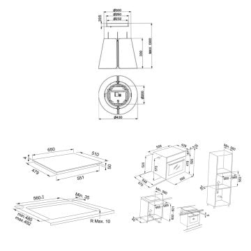 FRANKE FABER BEAT TITANIUM MATT F45 ADA DAVLUMBAZ FMA 654 I F BK OCAK FMA 86 H OY FIRIN OYSTER ANKASTRE SET