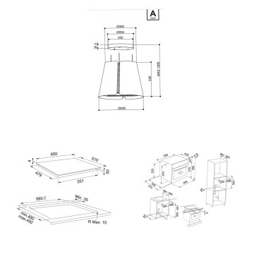 FRANKE FABER BEAT BK MATT F45 ADA DAVLUMBAZ FMA 654 I F BK İNDÜKSİYONLU OCAK FMA 86 H BK FIRIN ANKASTRE SET