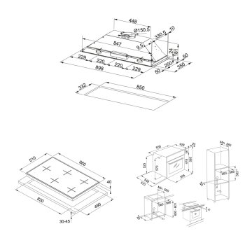 FRANKE FBI 931H XS GÖMME ASPİRATÖR FHNL 905 4G TC XS C OCAK FSL 82 H XS FIRIN İNOX ANKASTRE SET​