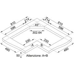 FRANKE NEPTUN FHNE COR 4 3G TC XS C PASLANMAZ ÇELİK KÖŞE OCAK