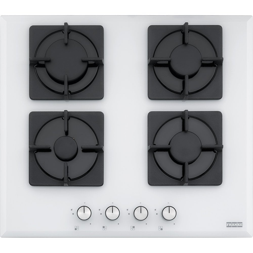 FRANKE SMART LİNEAR SQUARE FHNS 604 4G WH C WHİTE GLASS CAM OCAK