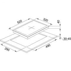 FRANKE SMART LİNEAR FHNG 302 2G BK C CRİSTALLO NERO CAM OCAK