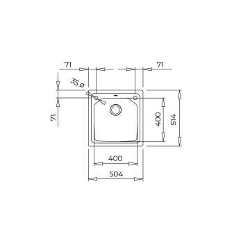 TEKA BROOKLYN 50 M-XP 1B TEZGAH ÜSTÜ/SIFIR EVİYE