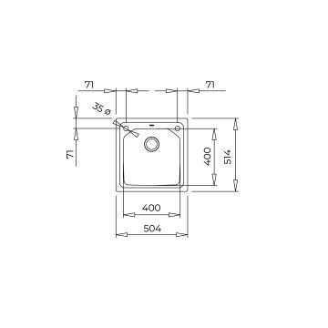 TEKA BROOKLYN 50 M-XP 1B TEZGAH ÜSTÜ/SIFIR EVİYE
