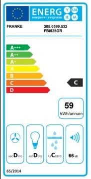 FRANKE ANKASTRE BOX FBI 525 GR/500 LİGHT GREY GÖMME ASPİRATOR