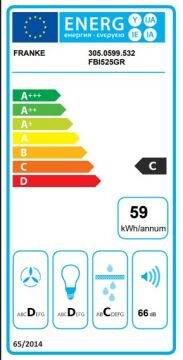 FRANKE ANKASTRE BOX FBI 525 GR/500 LİGHT GREY GÖMME ASPİRATOR