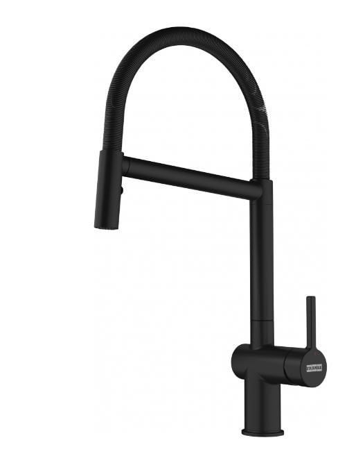 FRANKE ACTİVE PLUS SEMİ PRO MATT BLACK DUŞLAMALI SPİRALLİ ARMATÜR