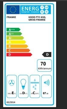 FRANKE FTC 6032 GR/ XS V2/600 İNOX SÜRGÜLÜ ASPİRATÖR