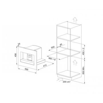 FRANKE FMY 45 CM BK BLACK+BLACK FRAME MYTHOS KAHVE MAKİNASI