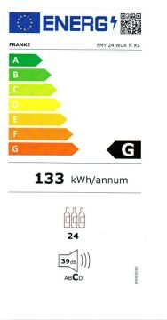FRANKE FMY 24 WCR XS BLACK+INOX FRAME ANKASTRE ŞARAPLIK