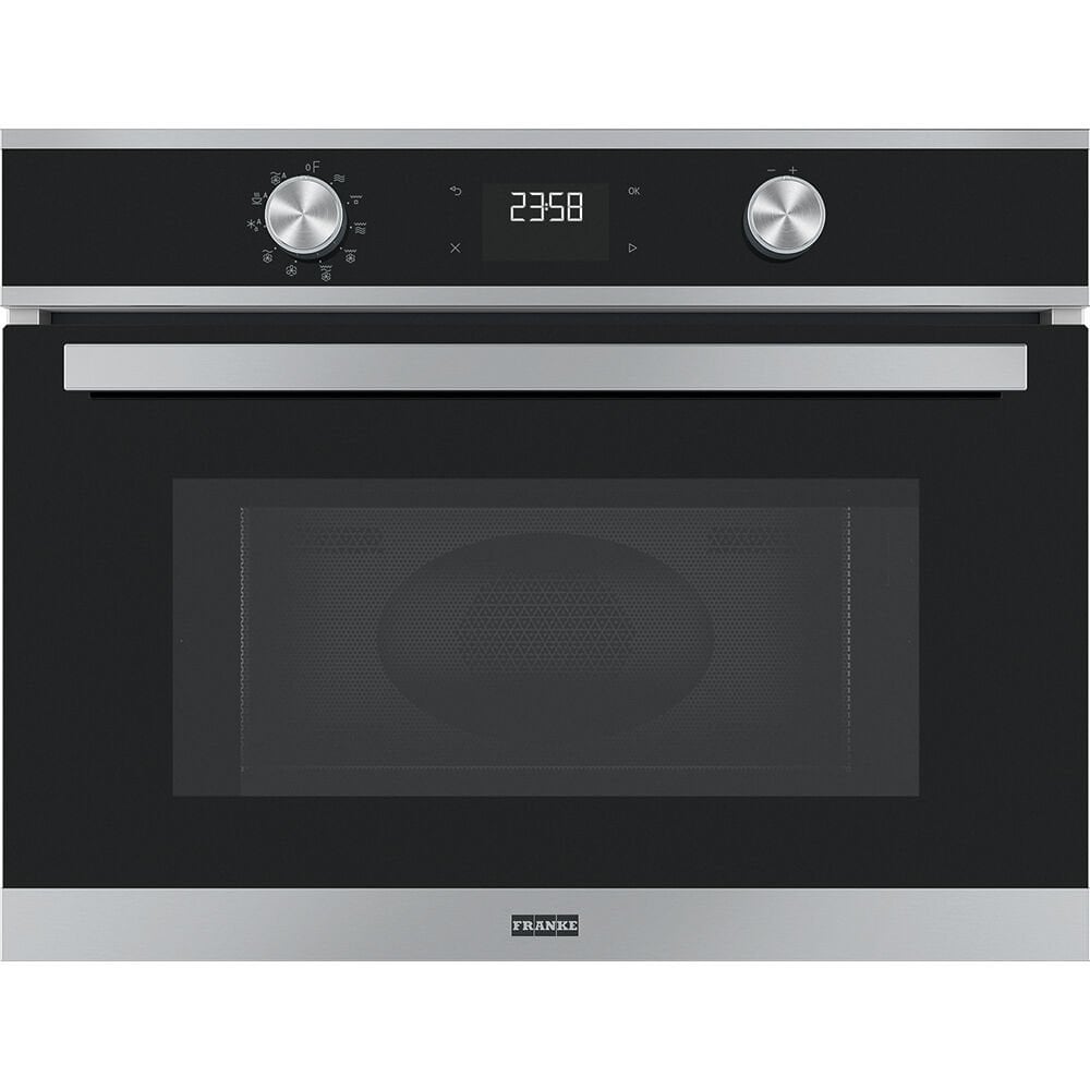FRANKE FSM 45 MW XS BLACK GLASS/INOX SMART 45 CM KOMBİ MİKRODALGA