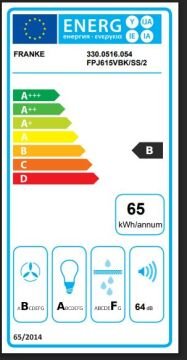 FRANKE GLASS LİNEAR VERTİCAL FPJ 615 V BK A/SS SİYAH DAVLUMBAZ
