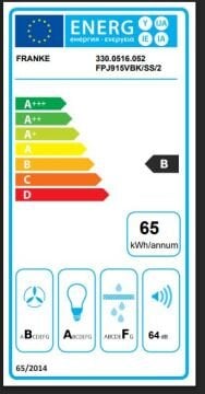 FRANKE GLASS LİNEAR VERTİCAL FPJ 915 V BK A/SS SİYAH DAVLUMBAZ