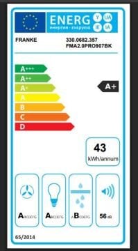 FRANKE FMA 2.0 PRO 907 BK BLACK GLASS MARİS 2.0 PRO DUVAR TİPİ DAVLUMBAZ