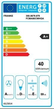 FRANKE FCMA 90 C XS A+ WHİTE MARİS CEELİNG TAVAN TİPİ DAVLUMBAZ