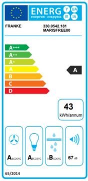 TEŞHİR FRANKE MARİS FREE BY DROR MARİS FREE 80 CRİSTALLO NERO DUVAR TİPİ DAVLUMBAZ