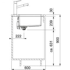 FRANKE MARİS MRX 110-55 PASLANMAZ ÇELİK EVYE