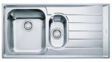 FRANKE NEPTUN NET 651 MİKRODEKOR 1,5 GÖZLÜ SAĞ DAMLALIKLI ÇELİK EVYE