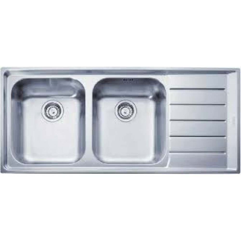 FRANKE NEPTUN NEX 621 PASLANMAZ ÇELİK 2 GÖZLÜ SAĞ DAMLALIKLI EVYE