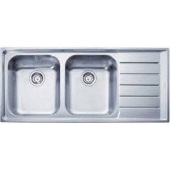 FRANKE NEPTUN NEX 621 PASLANMAZ ÇELİK 2 GÖZLÜ SAĞ DAMLALIKLI EVYE