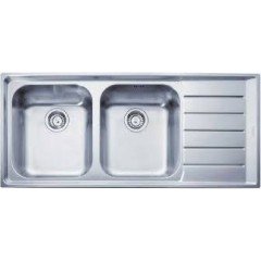 FRANKE NEPTUN NEX 621 PASLANMAZ ÇELİK 2 GÖZLÜ SAĞ DAMLALIKLI EVYE