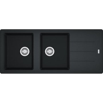 FRANKE BASİS BFG 621 2 GÖZLÜ GRANİT NERO EVYE