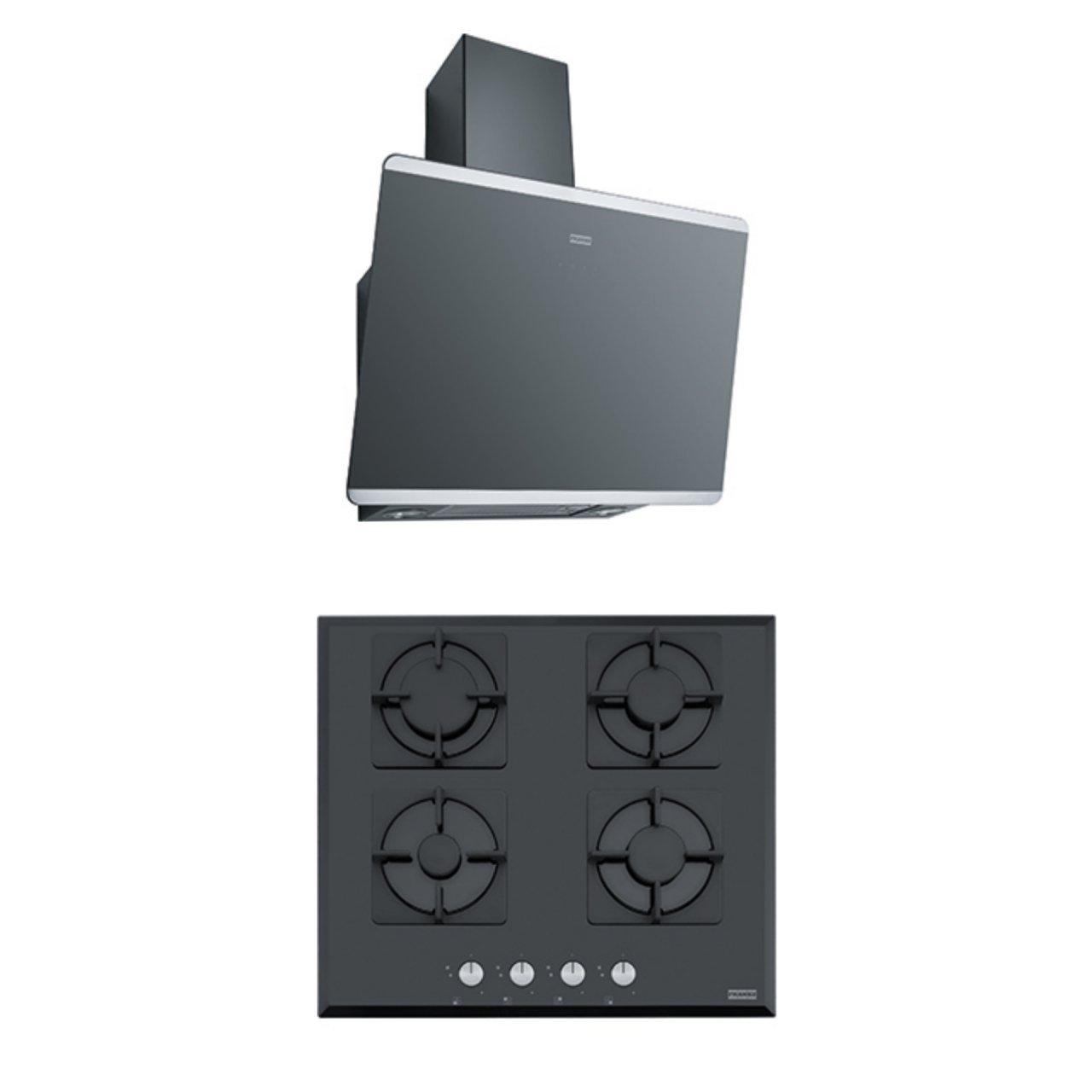 FRANKE FPJ 615 V BK/SS SİYAH DAVLUMBAZ FHNS 604 4G BK C SİYAH OCAK 2Lİ ANKASTRE SET