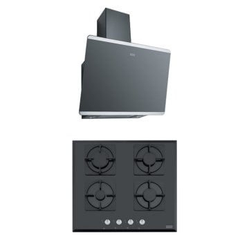 FRANKE FPJ 615 V BK/SS SİYAH DAVLUMBAZ FHNS 604 4G BK C SİYAH OCAK 2Lİ ANKASTRE SET