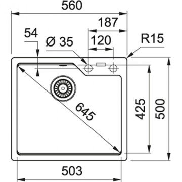FRANKE URBAN UBG 610-56 GRANİT SAHARA TEZGAH ÜSTÜ EVYE