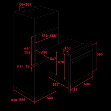 TEKA HLB 860 BK SİYAH ANKASTRE FIRIN 111000010