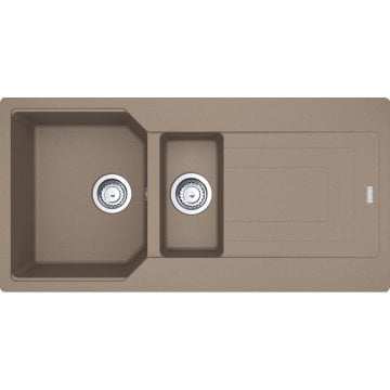 FRANKE URBAN UBG 651-100 FRAGRANİTE OYSTER  TEZGAH ÜSTÜ EVYE