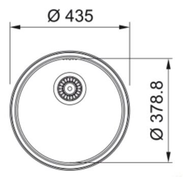 FRANKE ROX 610/110-38 BACCİNİ TEZGAH ALTI EVİYE