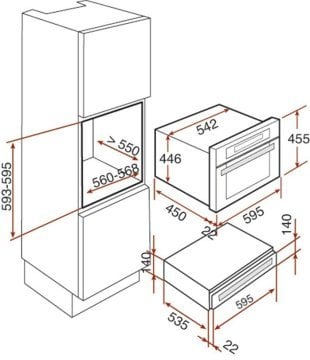 TEKA CP 15 GS INOX SİYAH CAM ISITMA ÇEKMECESİ 40589920