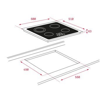 TEKA TZ 6415 BK OCAK