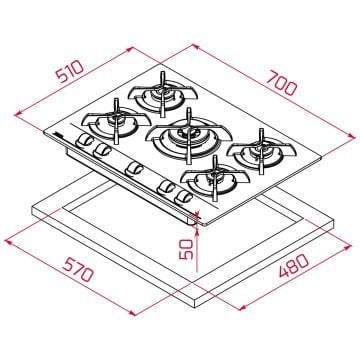 TEKA GBC 75030 KBN/GBC 75030 KBC BK (E4) OCAK