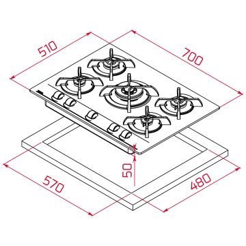 TEKA GBC 75030 KBN/GBC 75030 KBC BK (E4) OCAK