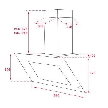 TEKA DLV 98660 / 90 CM DİKEY DAVLUMBAZ
