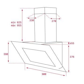 TEKA DLV 98660 / 90 CM DİKEY DAVLUMBAZ