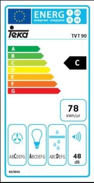 TEKA TVT 90 WH DUVAR TİPİ DAVLUMBAZ