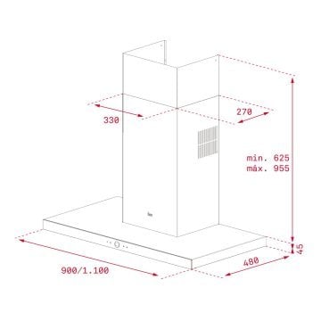 TEKA PERFECT A4 DLH 985 T ULTRASLİM DUVAR TİPİ DAVLUMBAZ