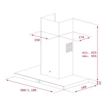 TEKA PERFECT A4 DLH 985 T ULTRASLİM DUVAR TİPİ DAVLUMBAZ