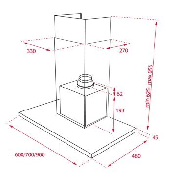 TEKA DSJ 650 ULTRA SLİM DUVAR TİPİ DAVLUMBAZ