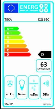 TEKA DSJ 650 ULTRA SLİM DUVAR TİPİ DAVLUMBAZ