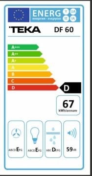 TEKA  DF 60 DUVAR TİPİ DAVLUMBAZ