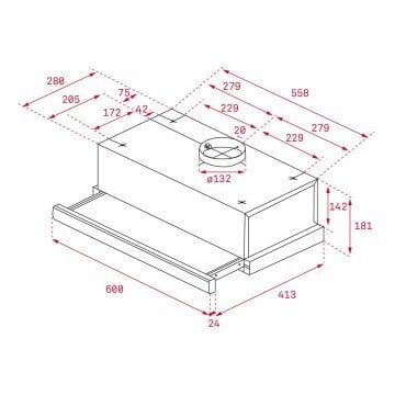 TEKA TL 6310 SÜRGÜLÜ ASPİRATÖR TL 6310