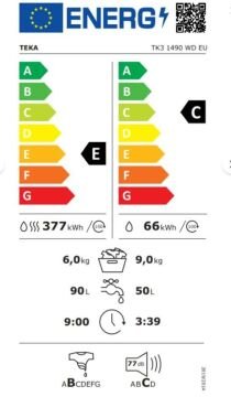 TEKA KURUTMALI ÇAMAŞIR MAKİNASI TK3 1490 WD