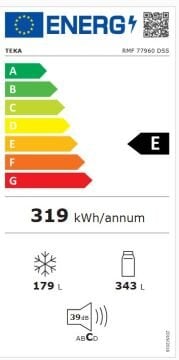 TEKA  RMF 77960 DARK SS BUZDOLABI