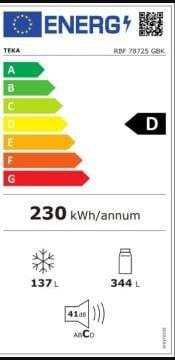 TEKA RBF 78725 GBK EU BUZDOLABI